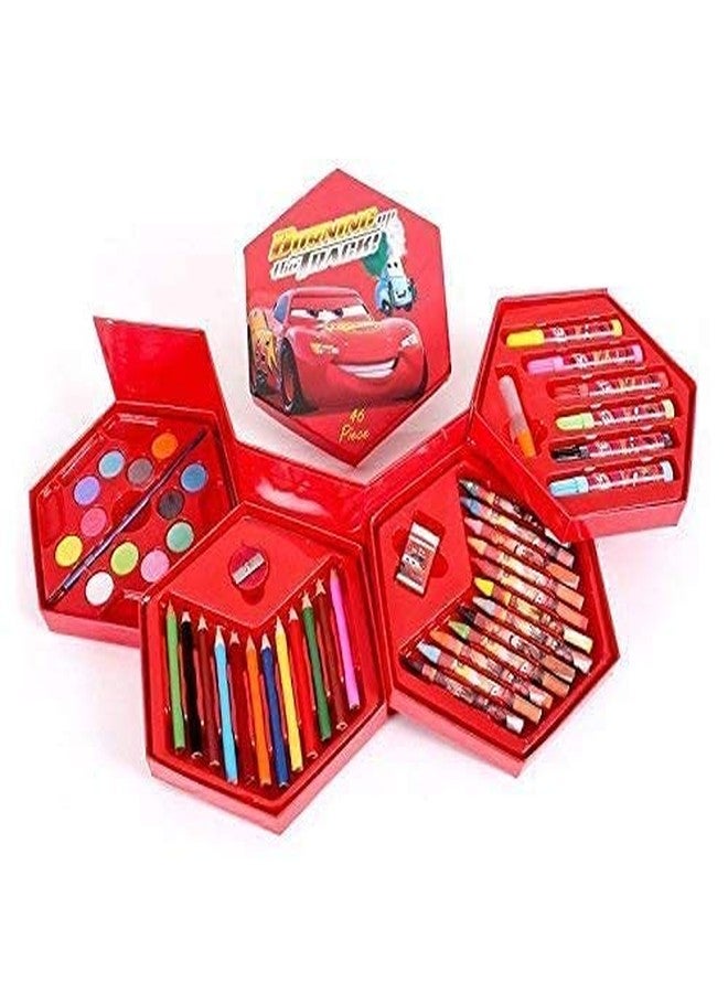 YOPRAM Sales Multicolour Art Box with Colour 46 Pcs Drawing Art Set with Color Pencils Crayons Sketch Pens for Kids Children Best for Return Gifts Color Kit for Kids (Pack of 1) - Image 2